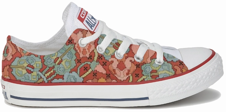 The Baggins Original Low Tops Art Nouveau Cyclamen