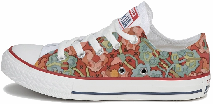 The Baggins Original Low Tops Art Nouveau Cyclamen