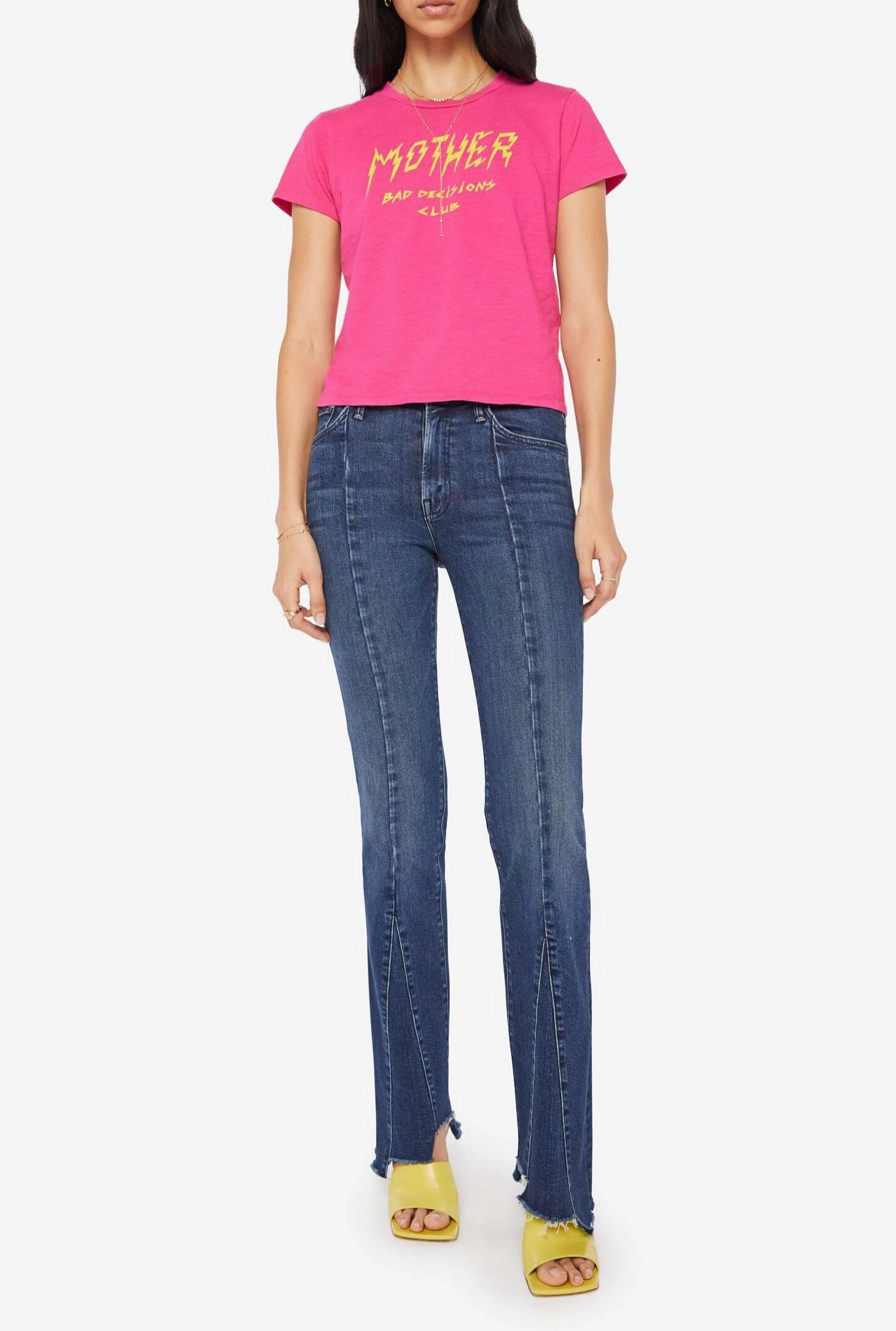 The Lil Sinful Tee in Bad Decisions Minimalist Detailing GarmentWashed Texture