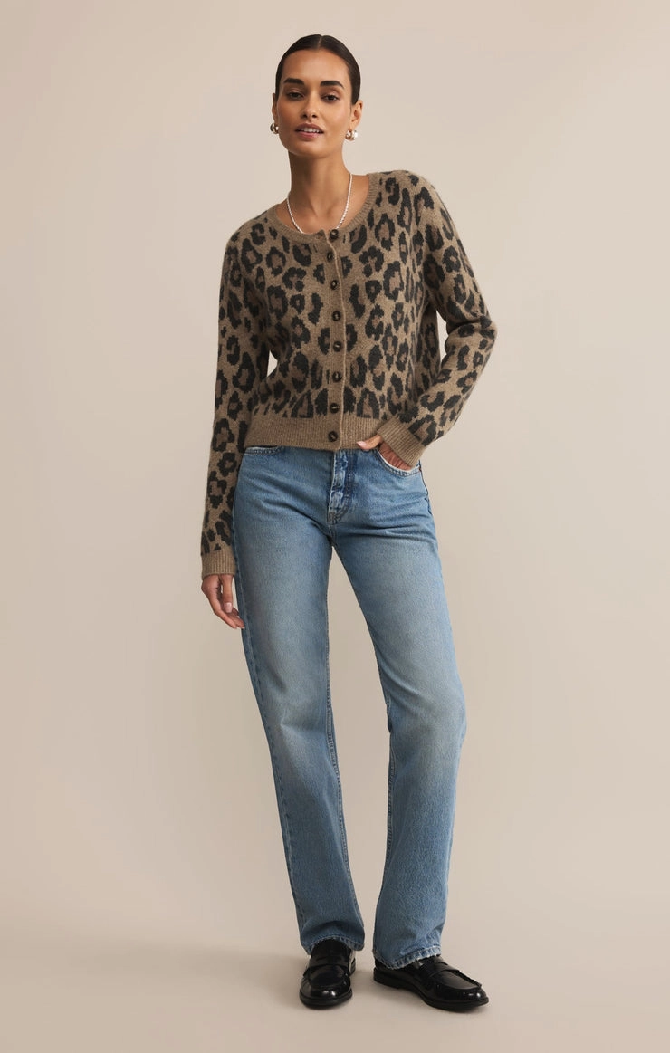 FadeResistant Comfortable fit Wild Outlook Cardigan in Desert Tan