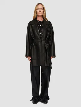 Tison Bonded Leather Jacket bar