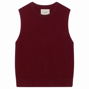 VentilatedMeshPaneling Thermal Insulation Layer Cashmere Perfect Tank in Burgundy