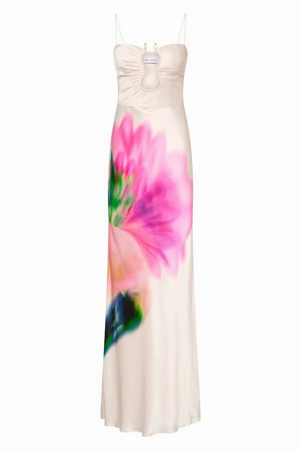 Dahlia Blossom Gown Layered Form Fashion-Forward Fit
