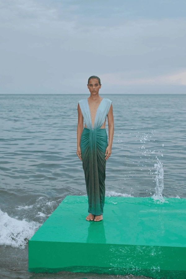 Timeless elegance Nia Dress Dark Lime