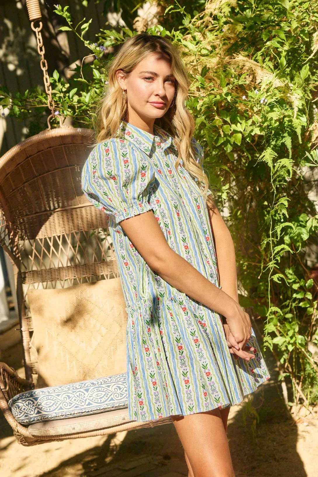 Airy Layer SUNNI FLORAL MINI DRESS