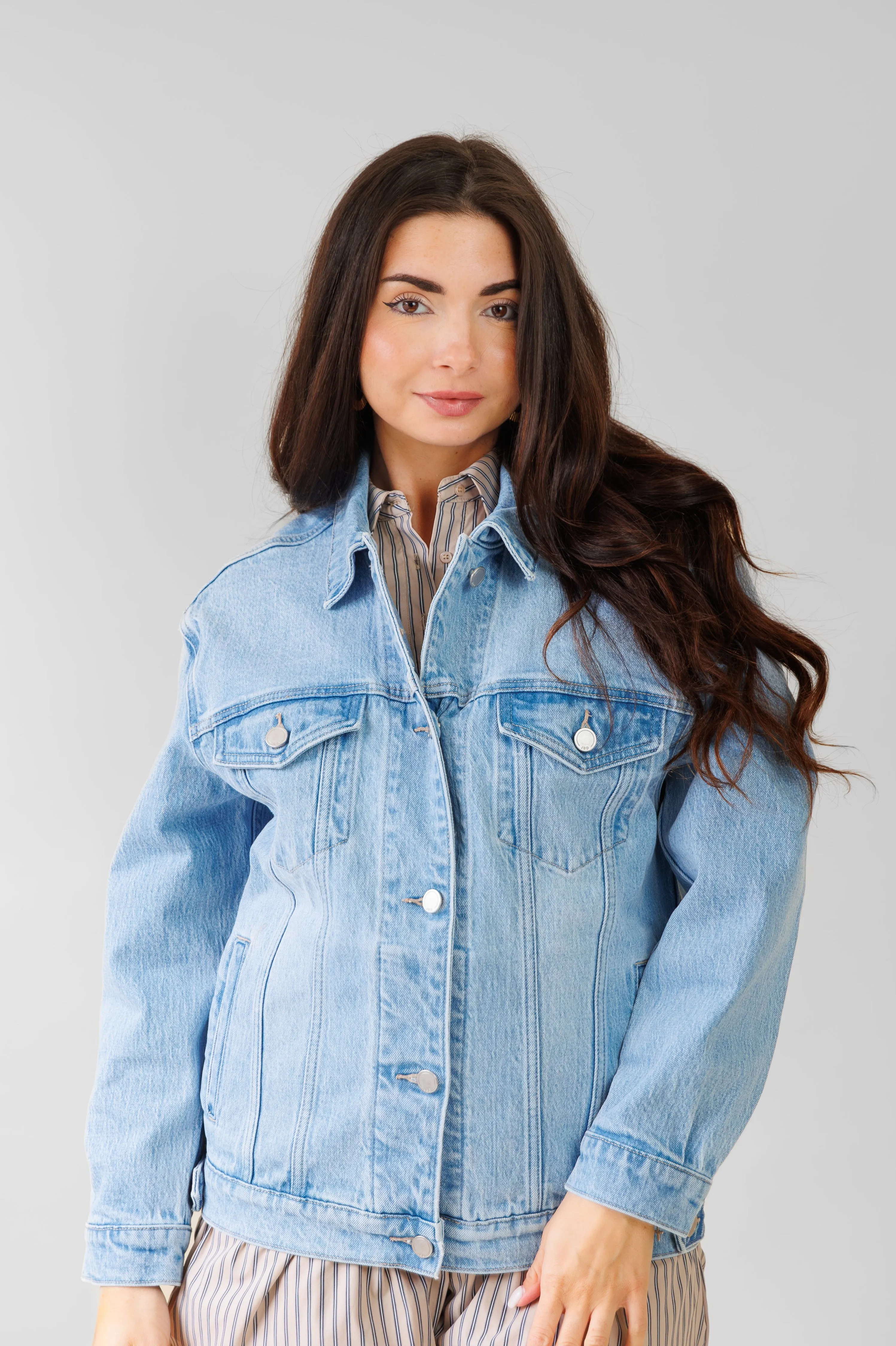 ELEANOR DENIM JACKET Regular Fit Sun Protective Fabric