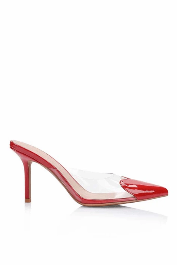 Raquel Heel Red NonIrritatingLining Comfortable Wear
