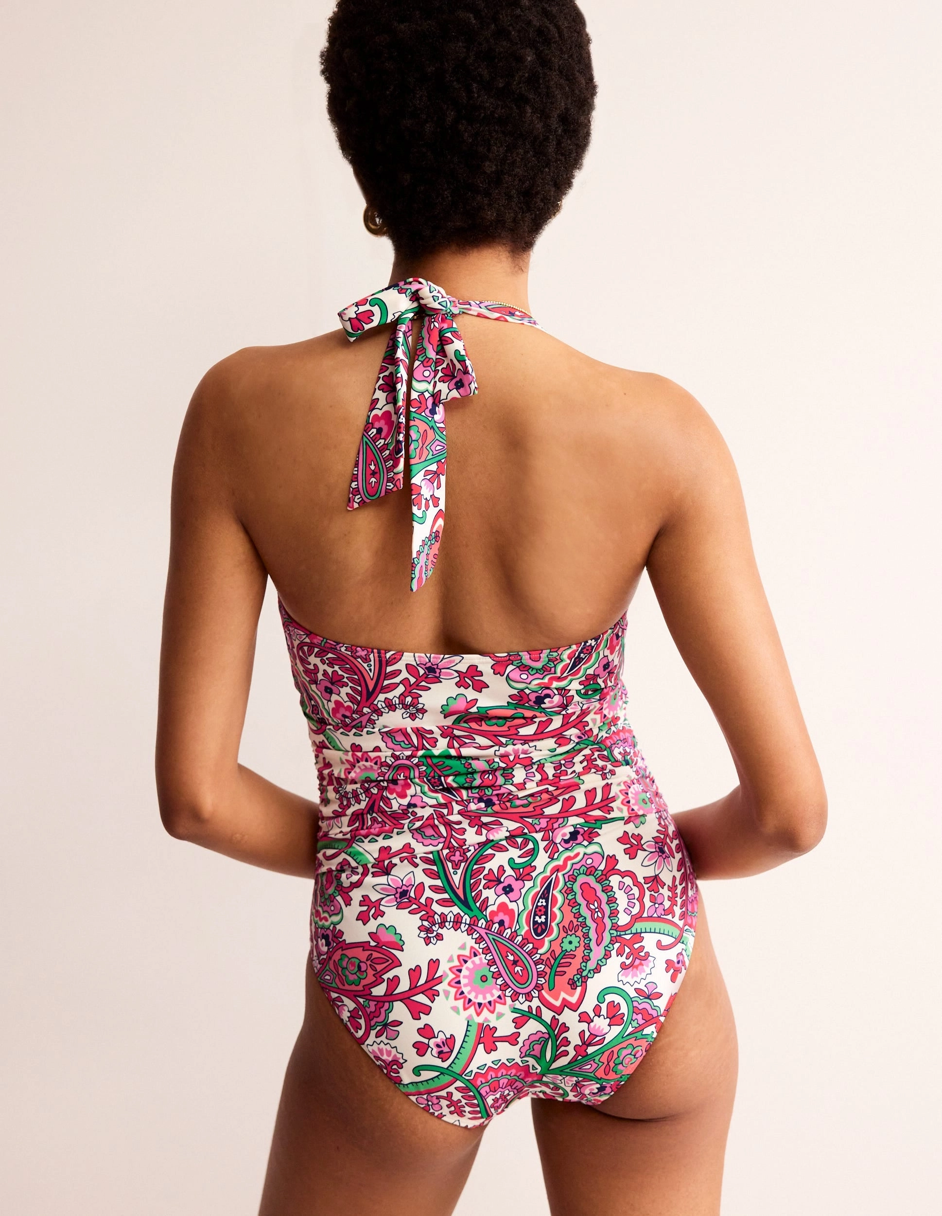 Levanzo Halter Swimsuit-Multi, Fantastical Coastal Swim