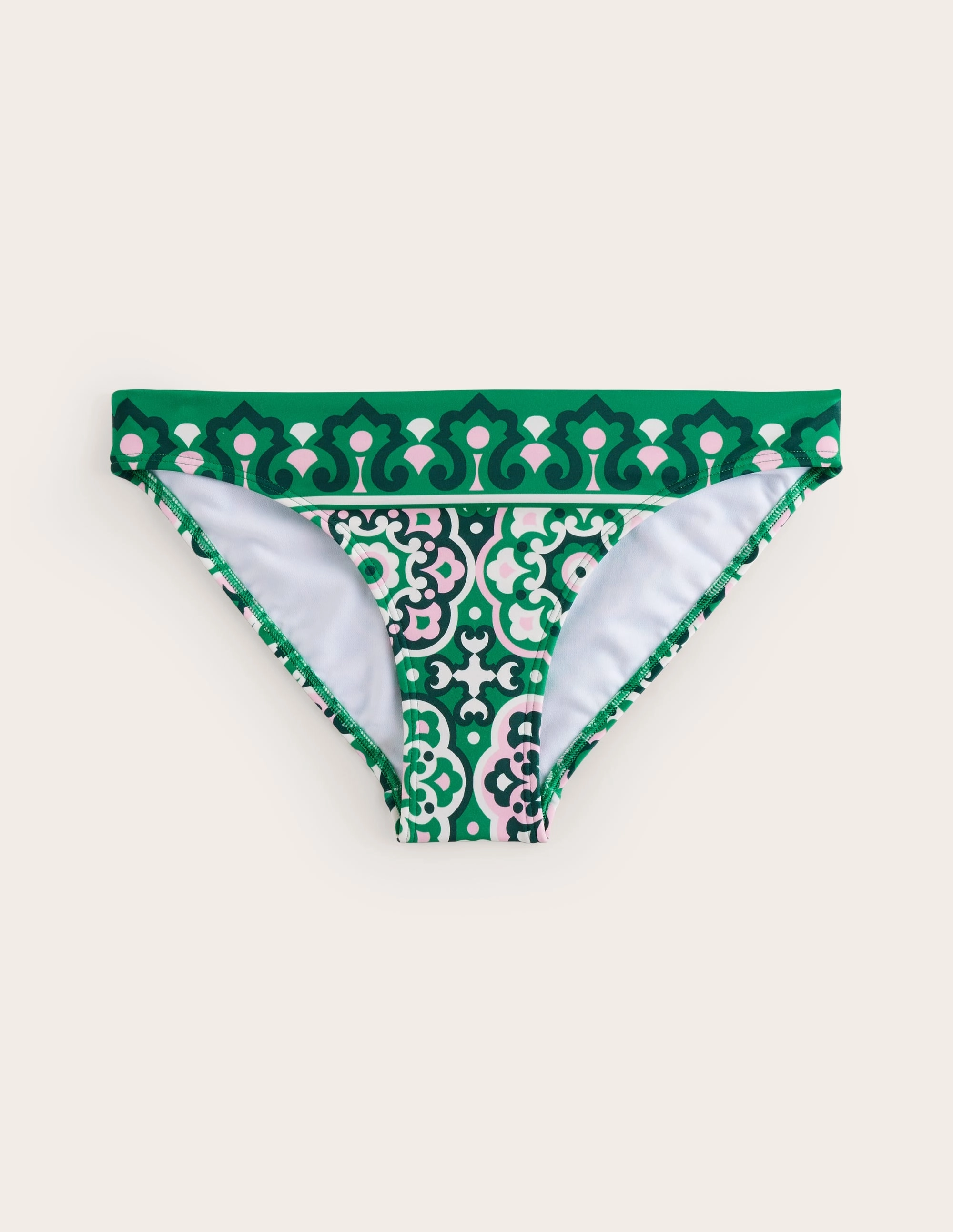 Holiday mode Classic Bikini Bottoms-Green, Artisian Geo