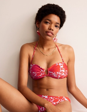 U Bar Bikini Top-Fire Cracker, Gardenia Swirl Ozone Resistant Tagless Comfort