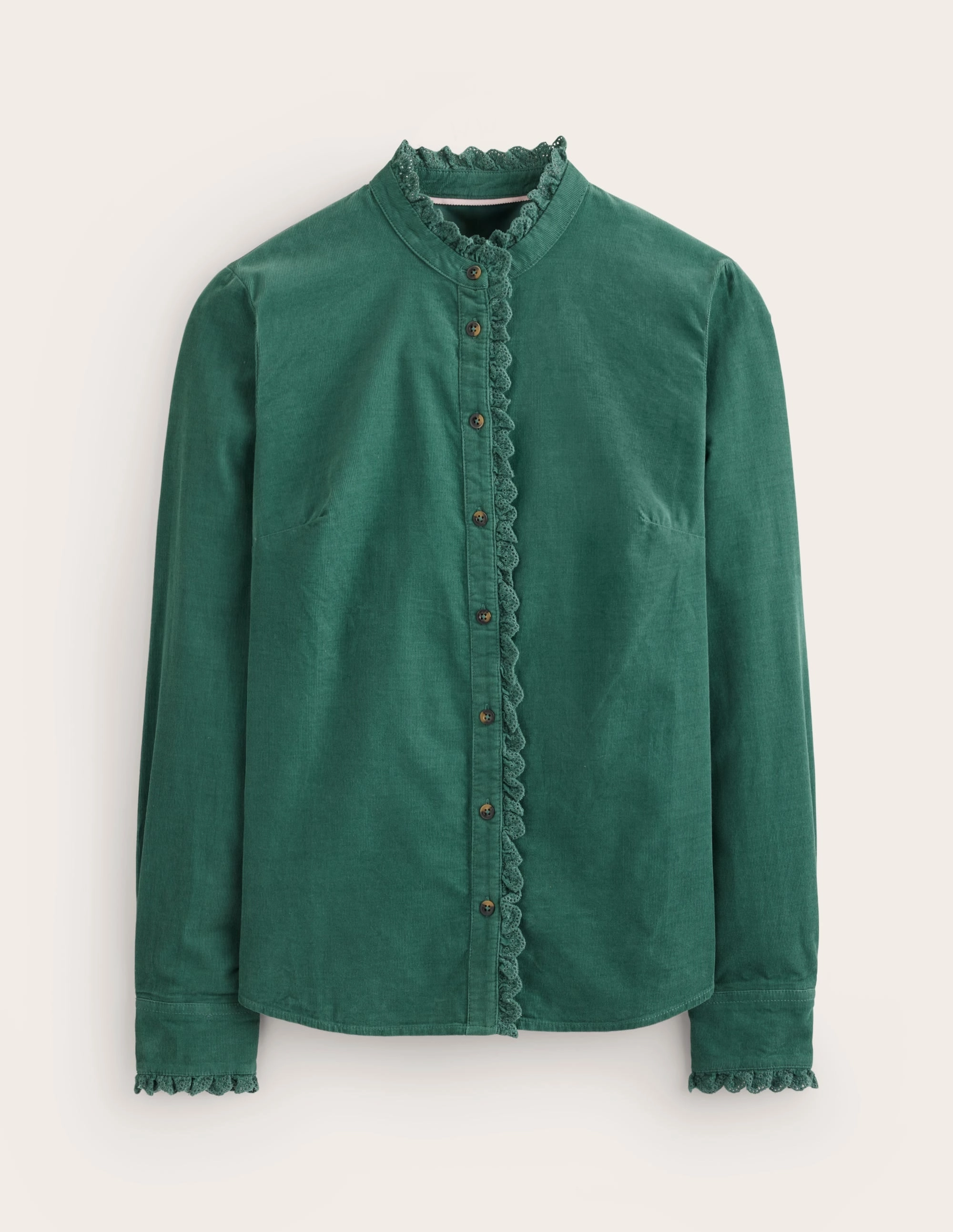 Thermal Regulation System Phoebe Cord Shirt-Spruce Green