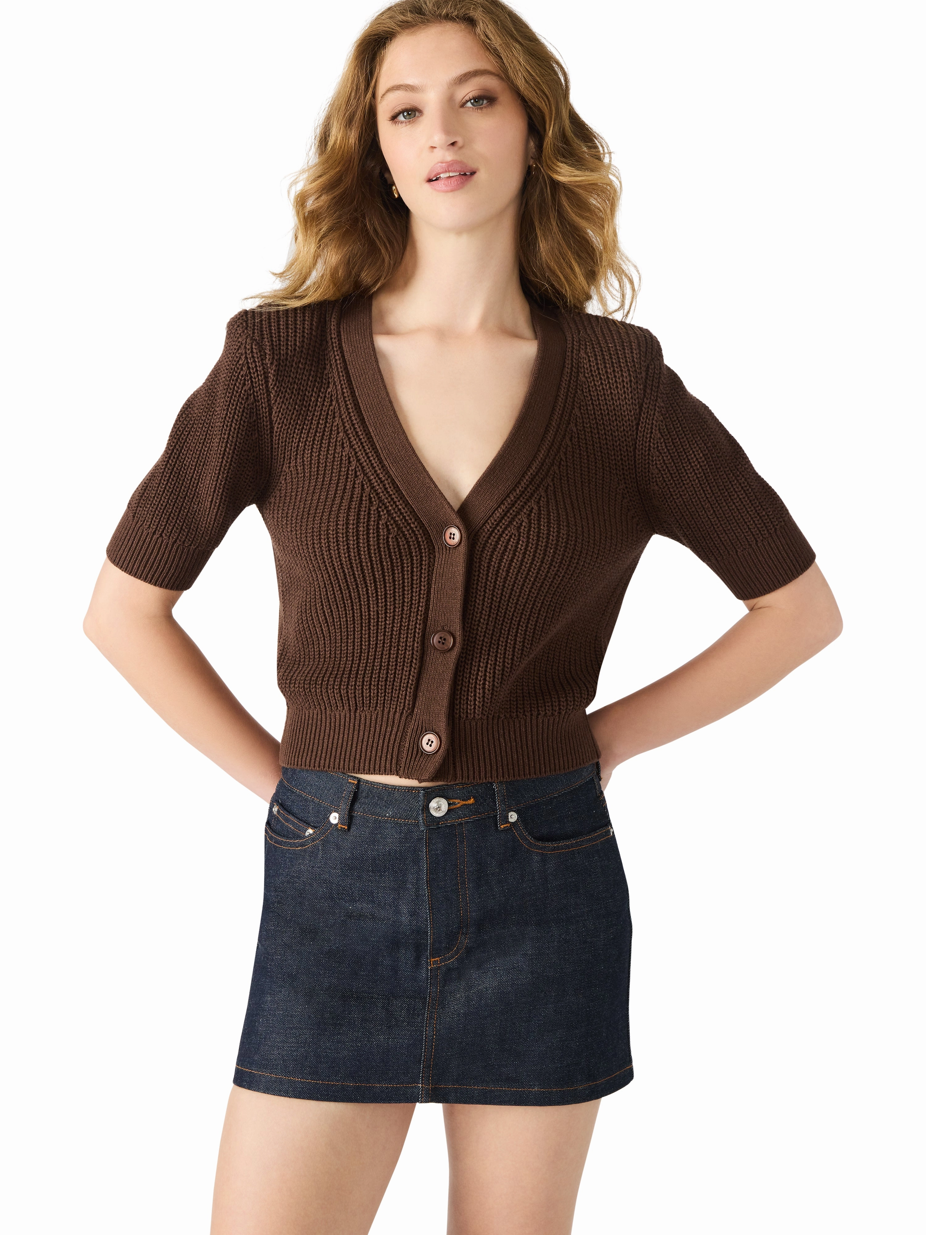 All-Purpose Wear Janae Cardigan in Chocolate
