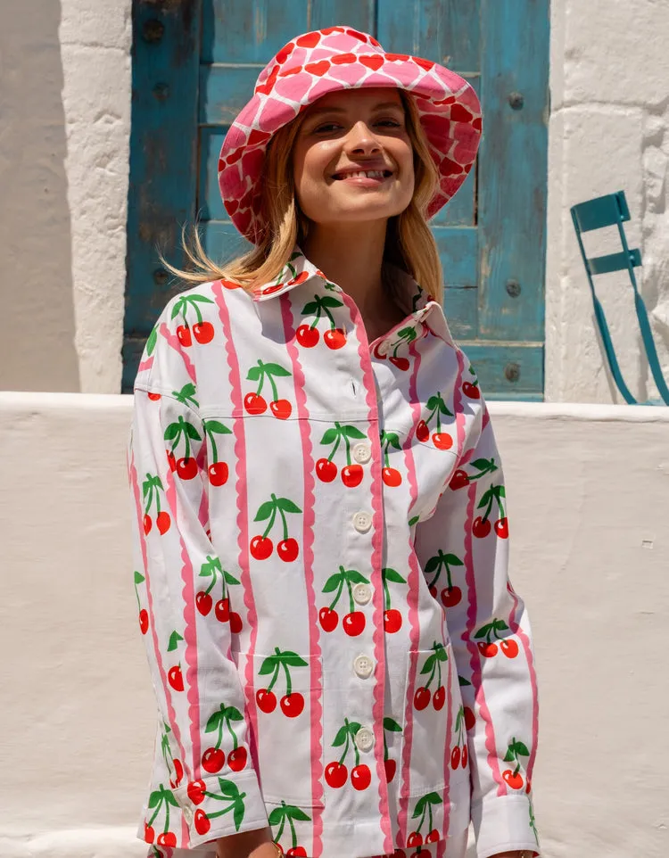 Romy Jacket in Scalloped Cherry HighStrength Threadwork