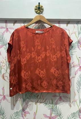 Modern Polo Grace Top in Rust