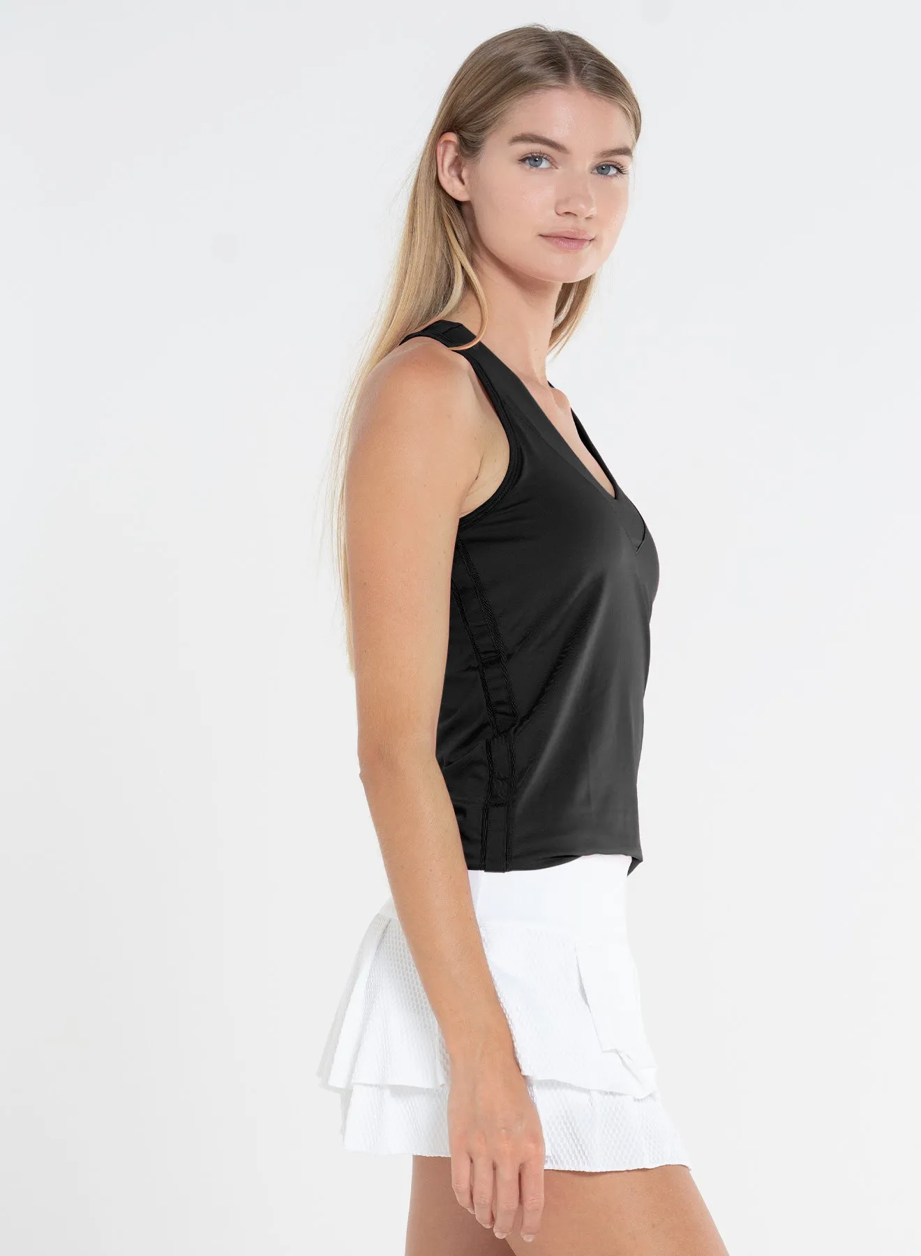 V Neck Tank FeatherlightConstruction ReflectiveTrims