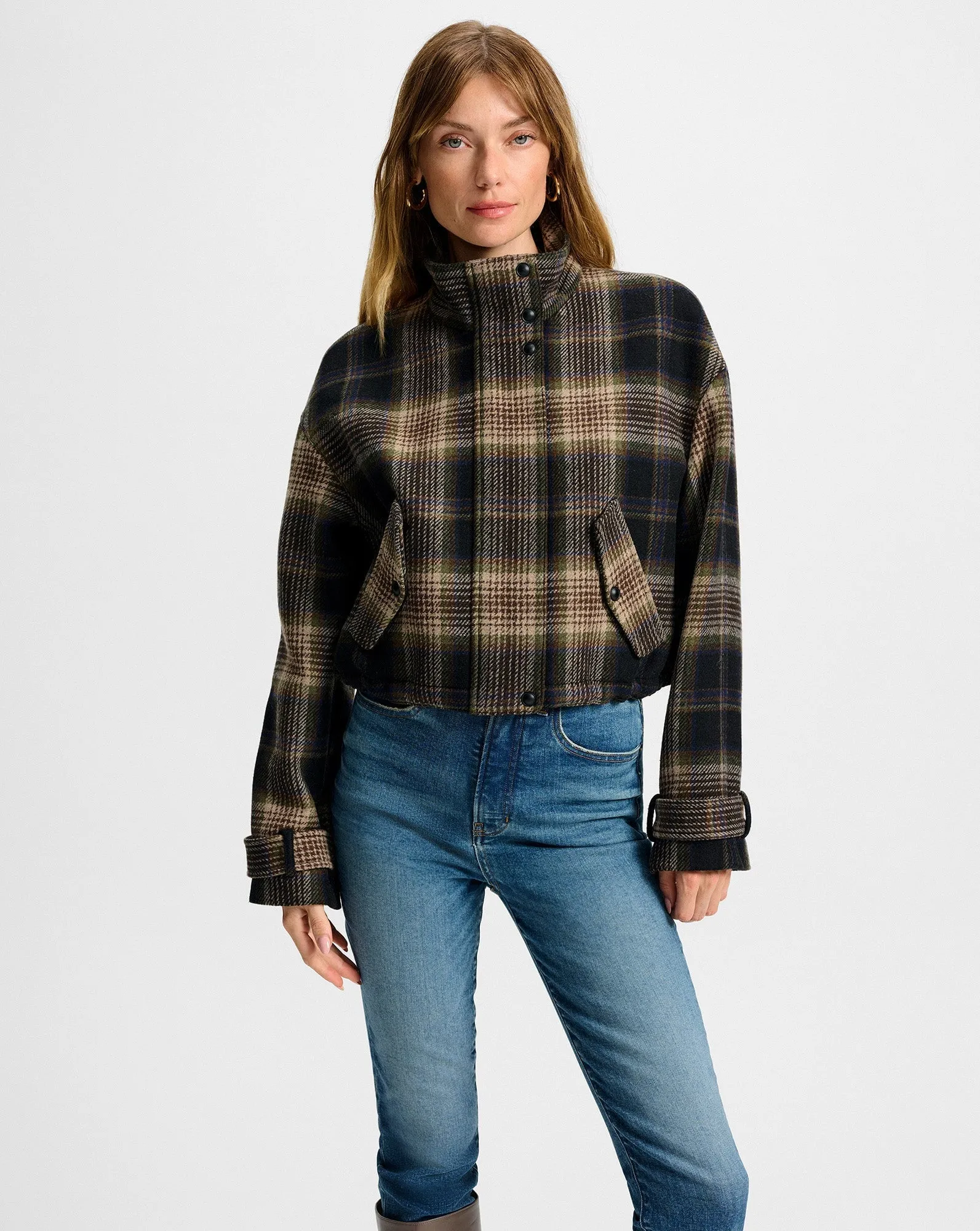 Level Bateman Plaid Jacket Black Multi