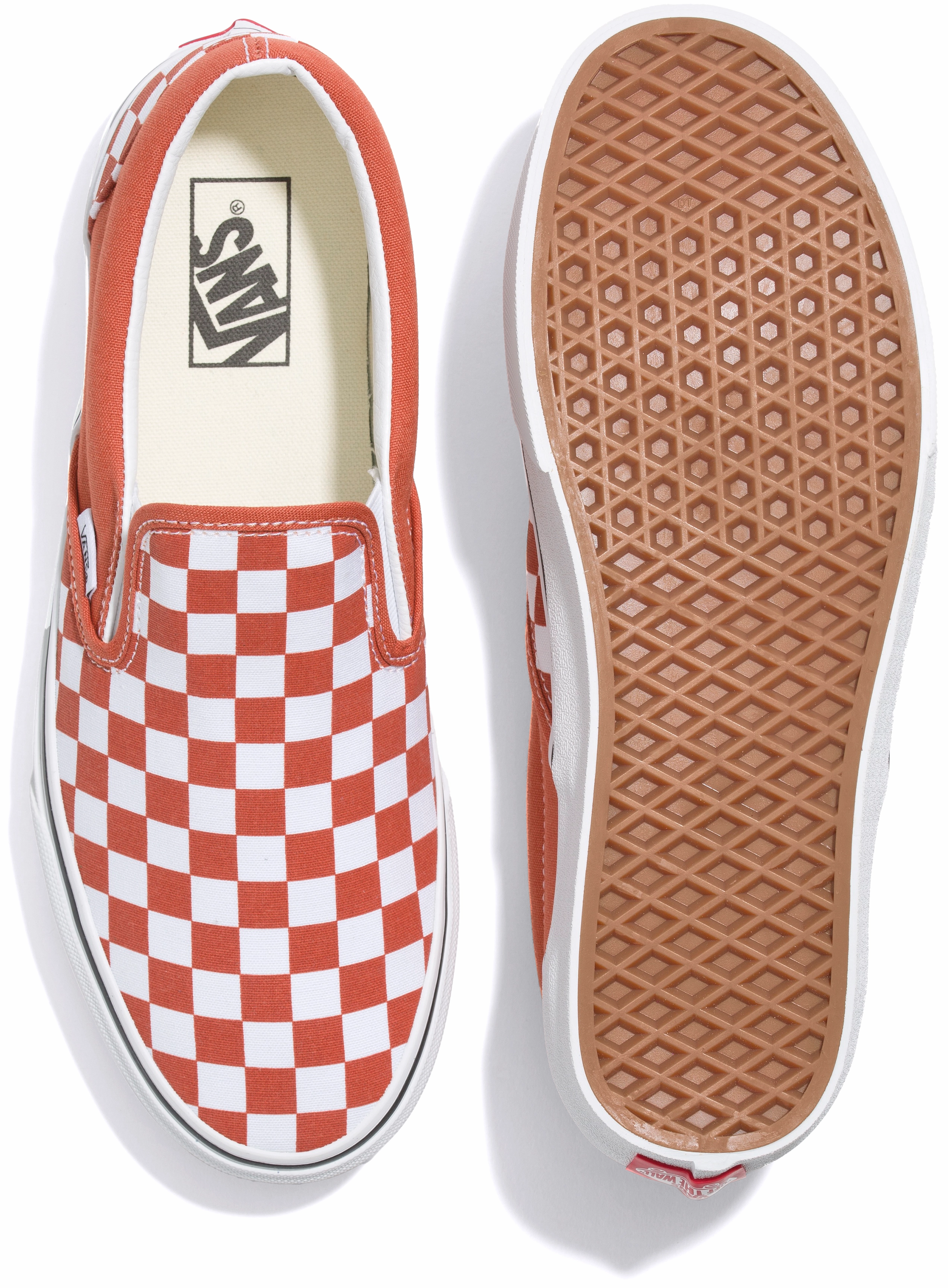Vans Classic Slip-On Checkerboard Burnt Ochre