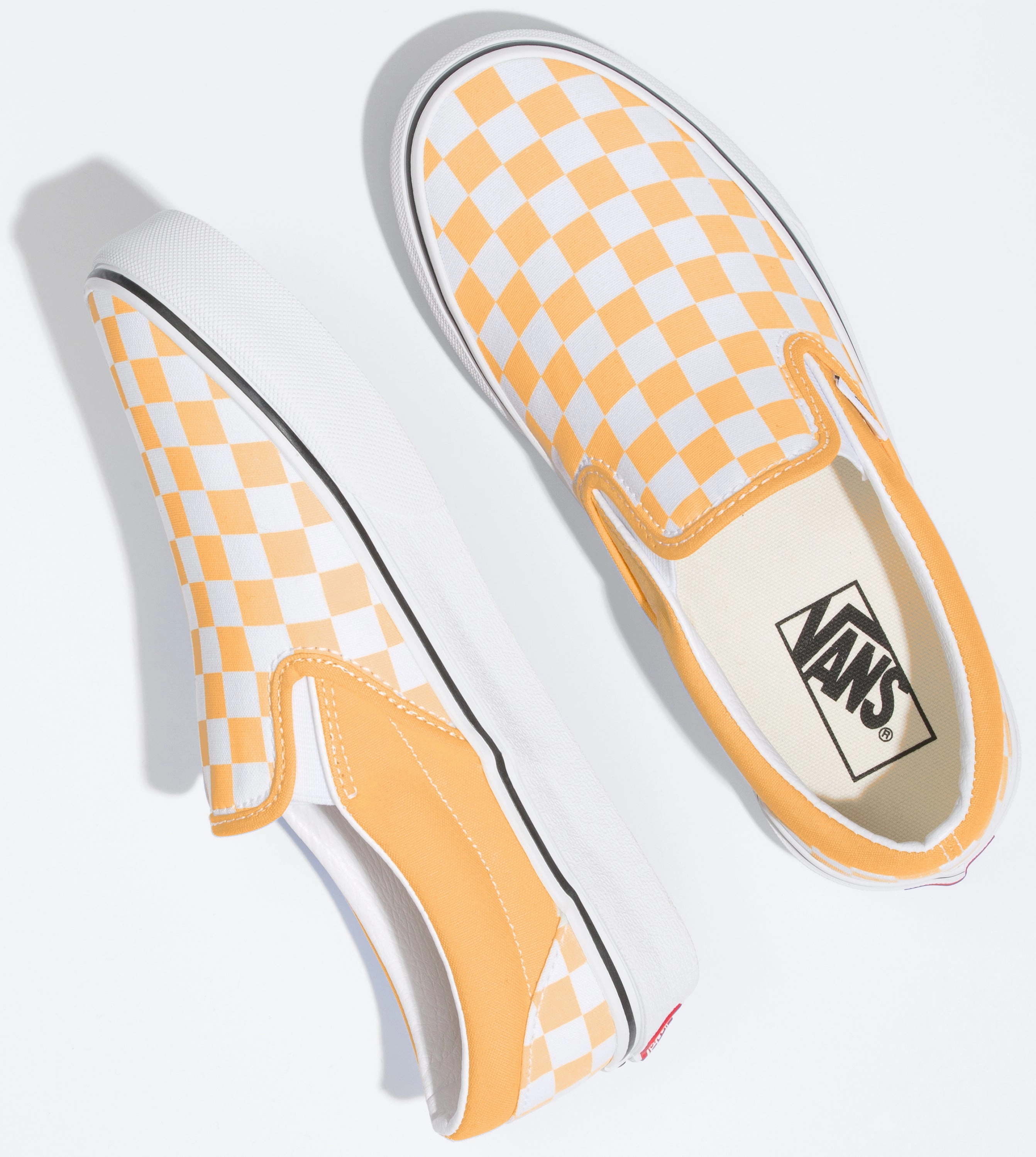 Vans Classic Slip-On Checkerboard Flax/True White