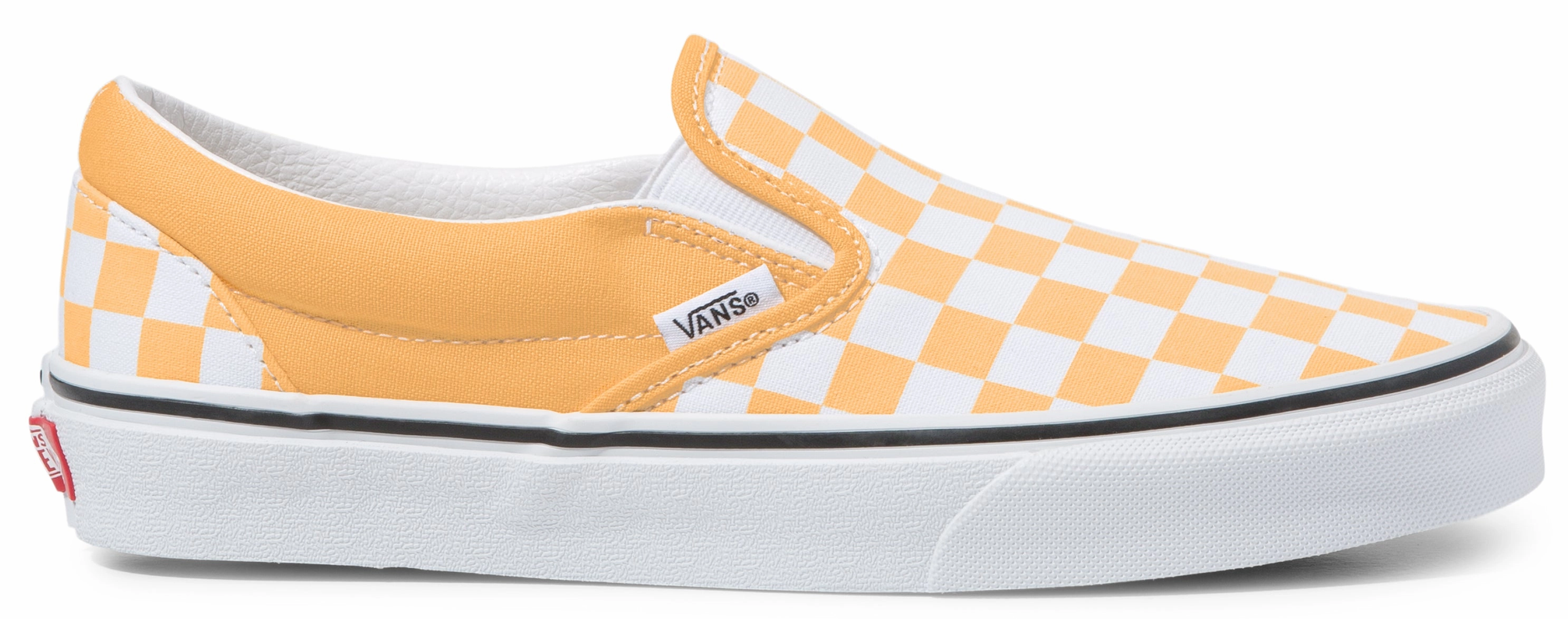 Vans Classic Slip-On Checkerboard Flax/True White