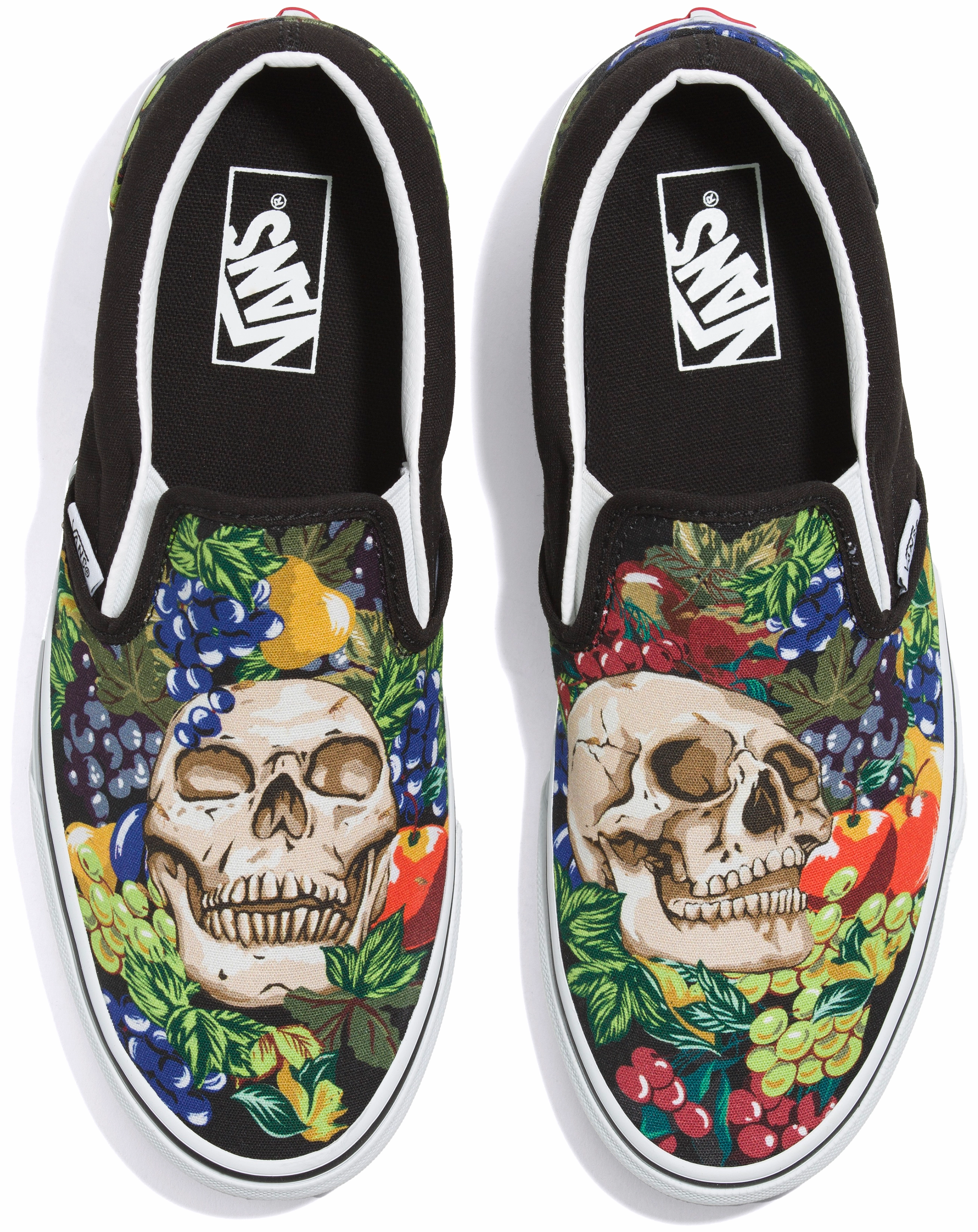 Vans Classic Slip-On Fruit Skull Black/White