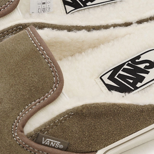 Vans Classic Slip-On Mule (Cozy) Walnut/ Marshmallow Sherpa