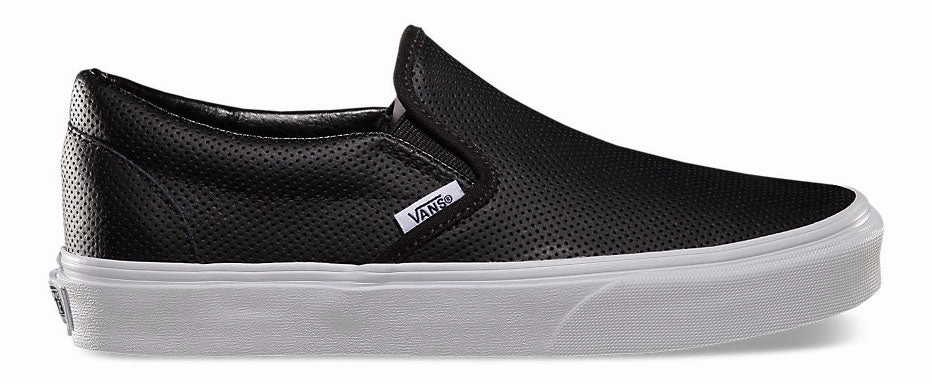 Vans Classic Slip-On (Perf Leather) Black