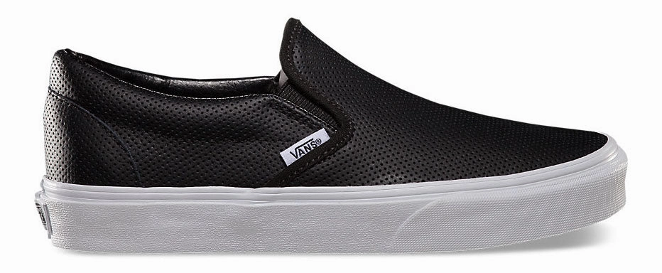 Vans Classic Slip-On (Perf Leather) Black