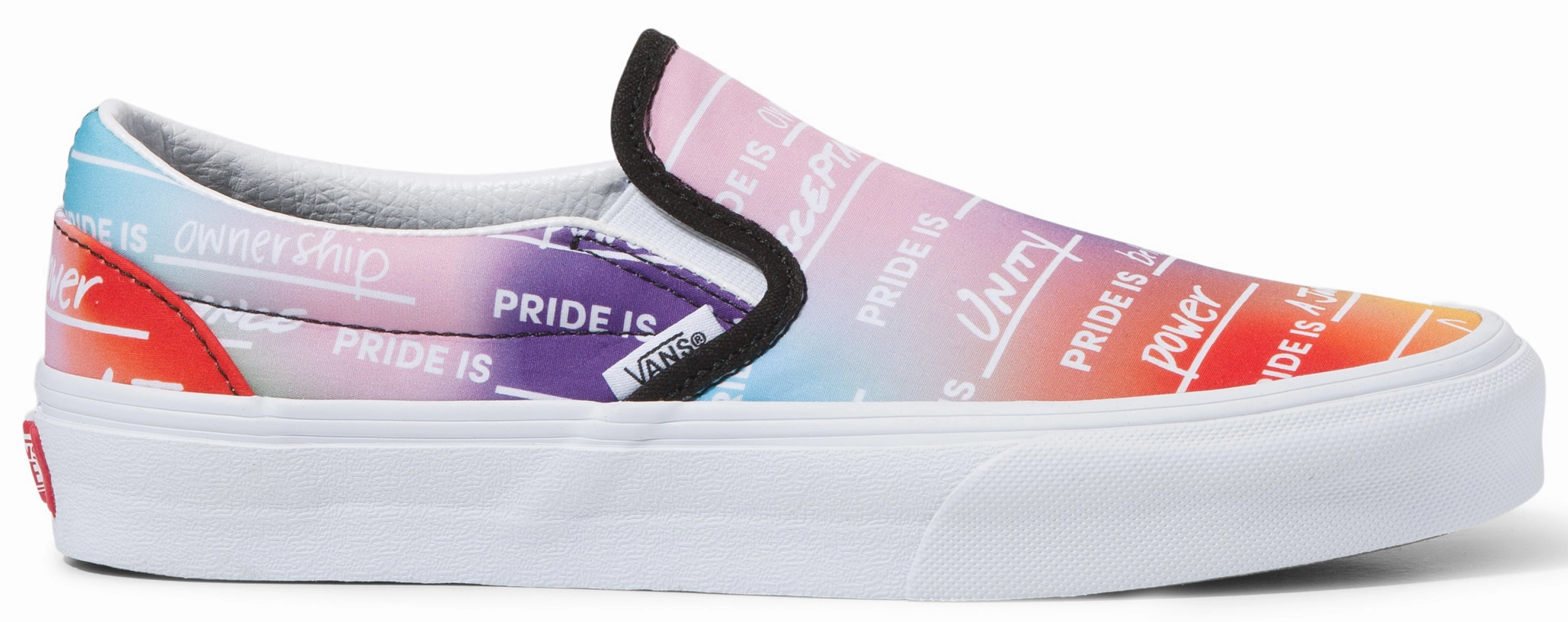 Vans Classic Slip-On Pride Rainbow/True White