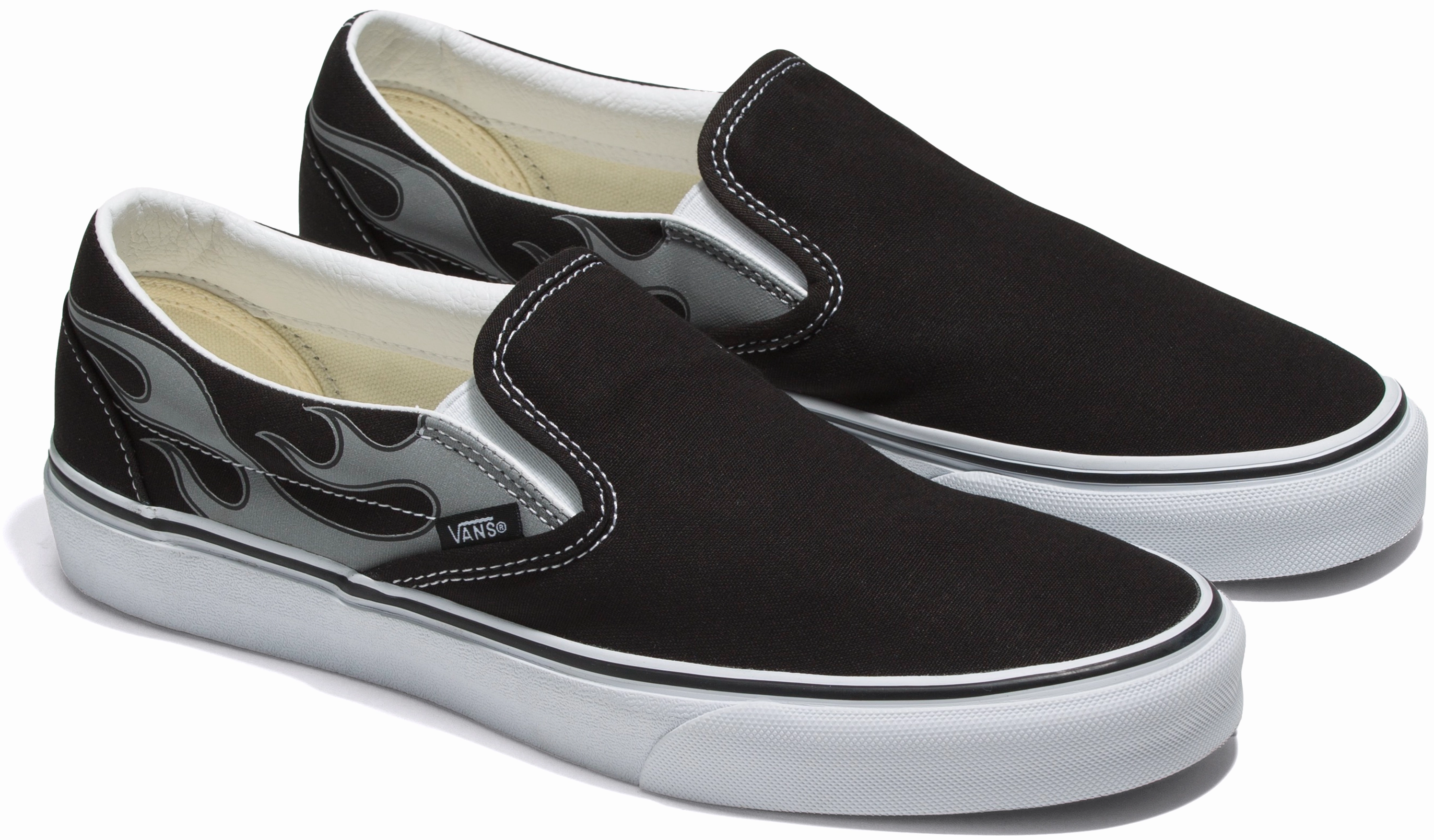 Vans Classic Slip-On Reflective Flame Black