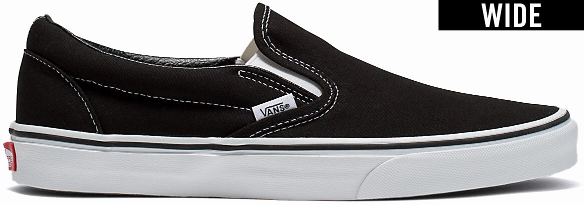 Vans Classic Slip-On Wide Black