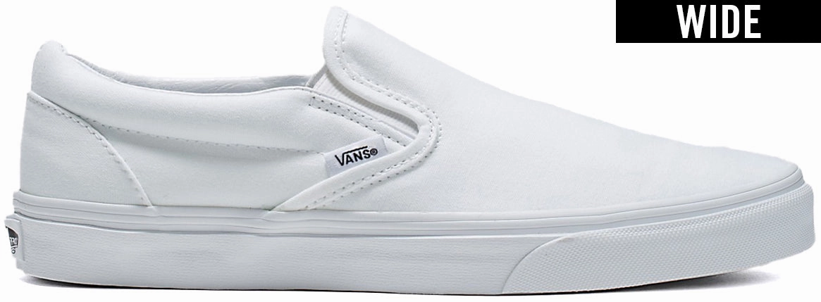Vans Classic Slip-On Wide White