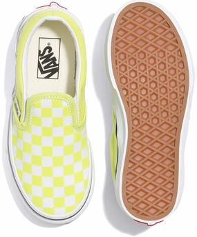Vans Kids Classic Slip-On Checkerboard Evening Primrose