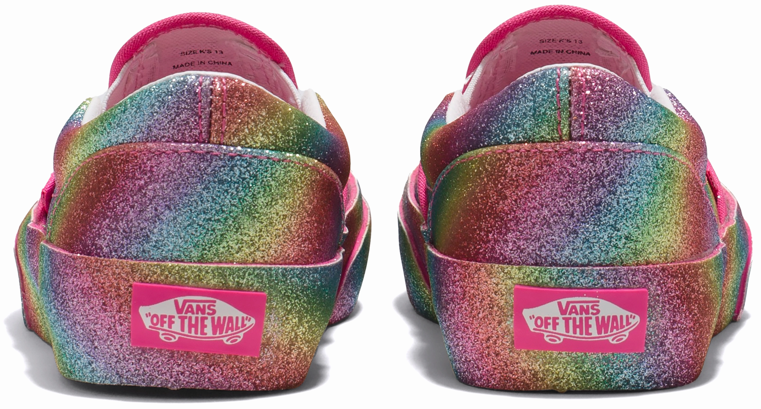 Vans Kids Classic Slip-On Glitter Rainglow Rainbow
