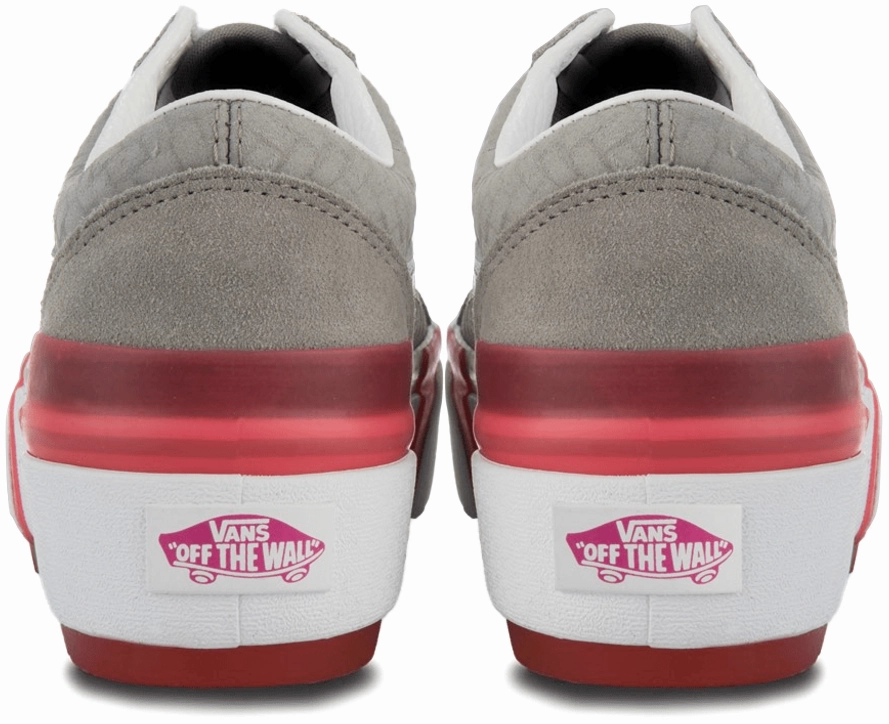Vans Old Skool Stacked Suede Emboss Grey/Pink