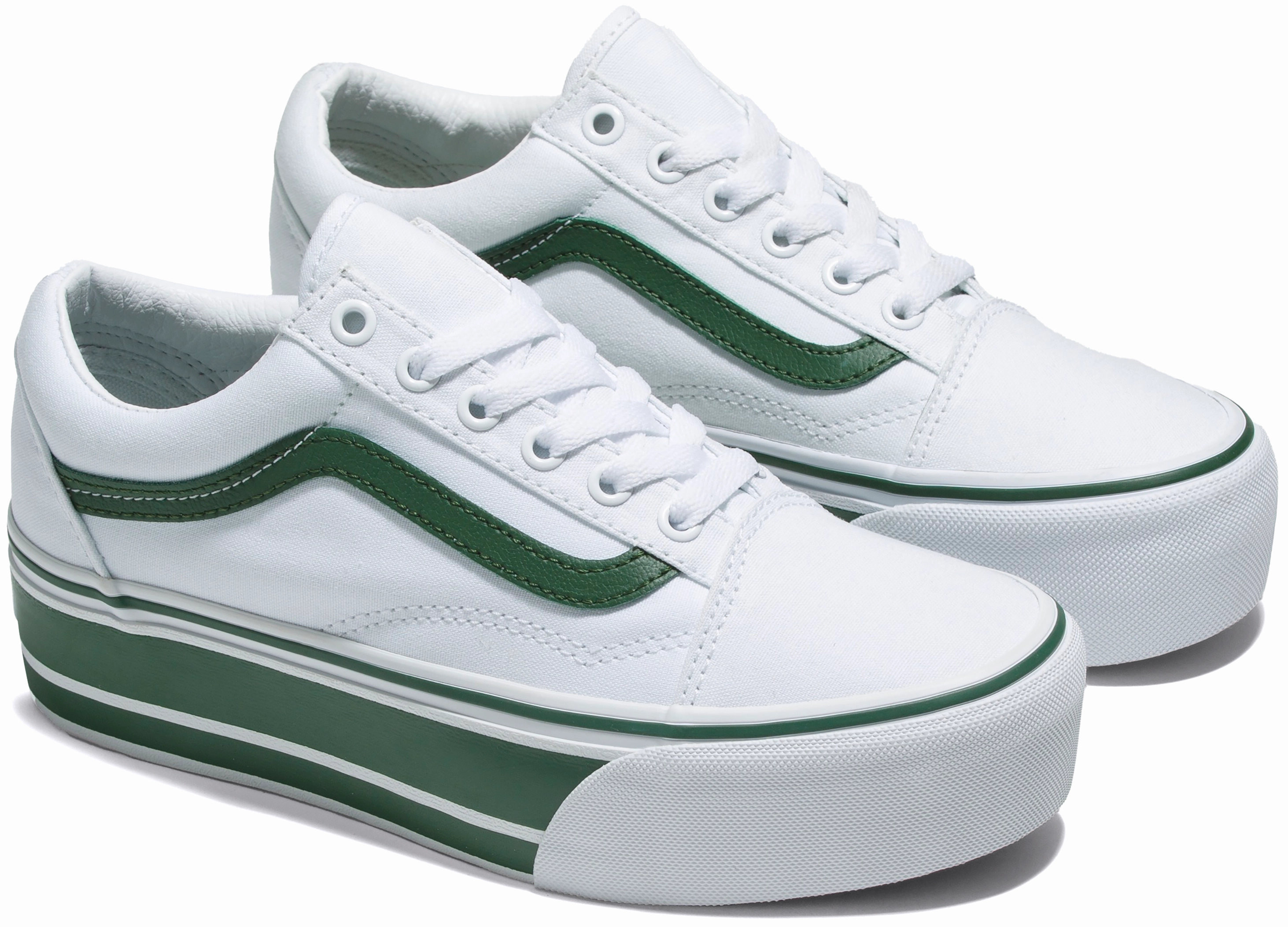 Vans Old Skool Stackform Green/True White