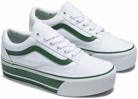Vans Old Skool Stackform Green/True White