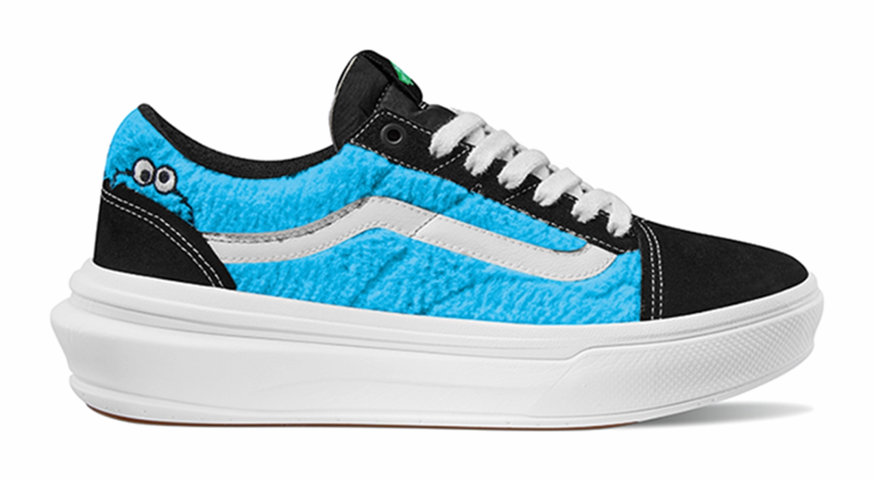 Vans Sesame Street Old Skool Overt Comfy Cush Blue
