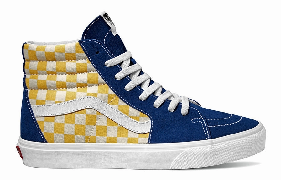 Vans Sk8-Hi (BMX Checker) True Blue/Yellow