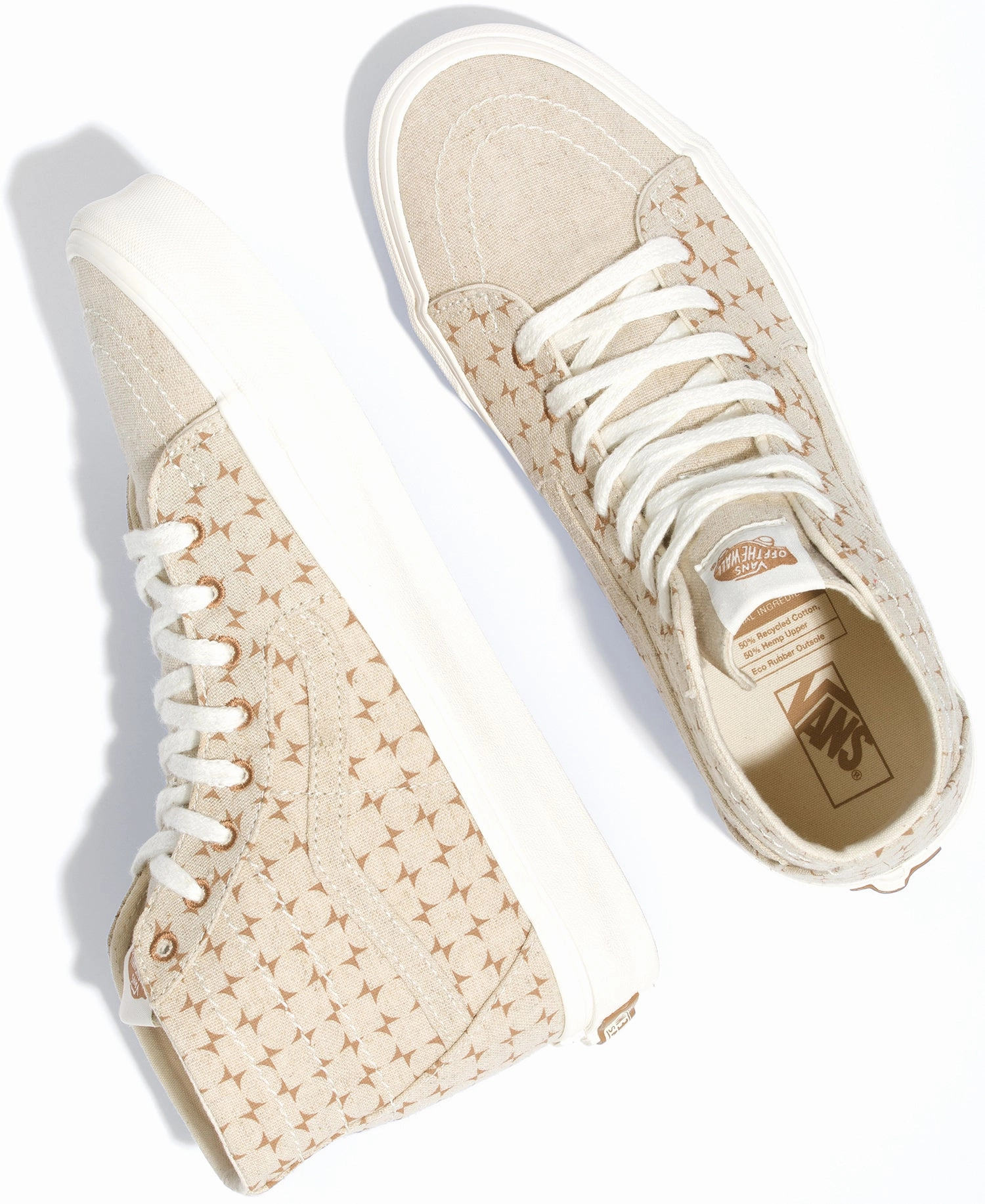 Vans Sk8-Hi Taper Eco Checkerboard Brown