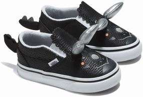 Vans Toddler Slip V Triceratops Black/White