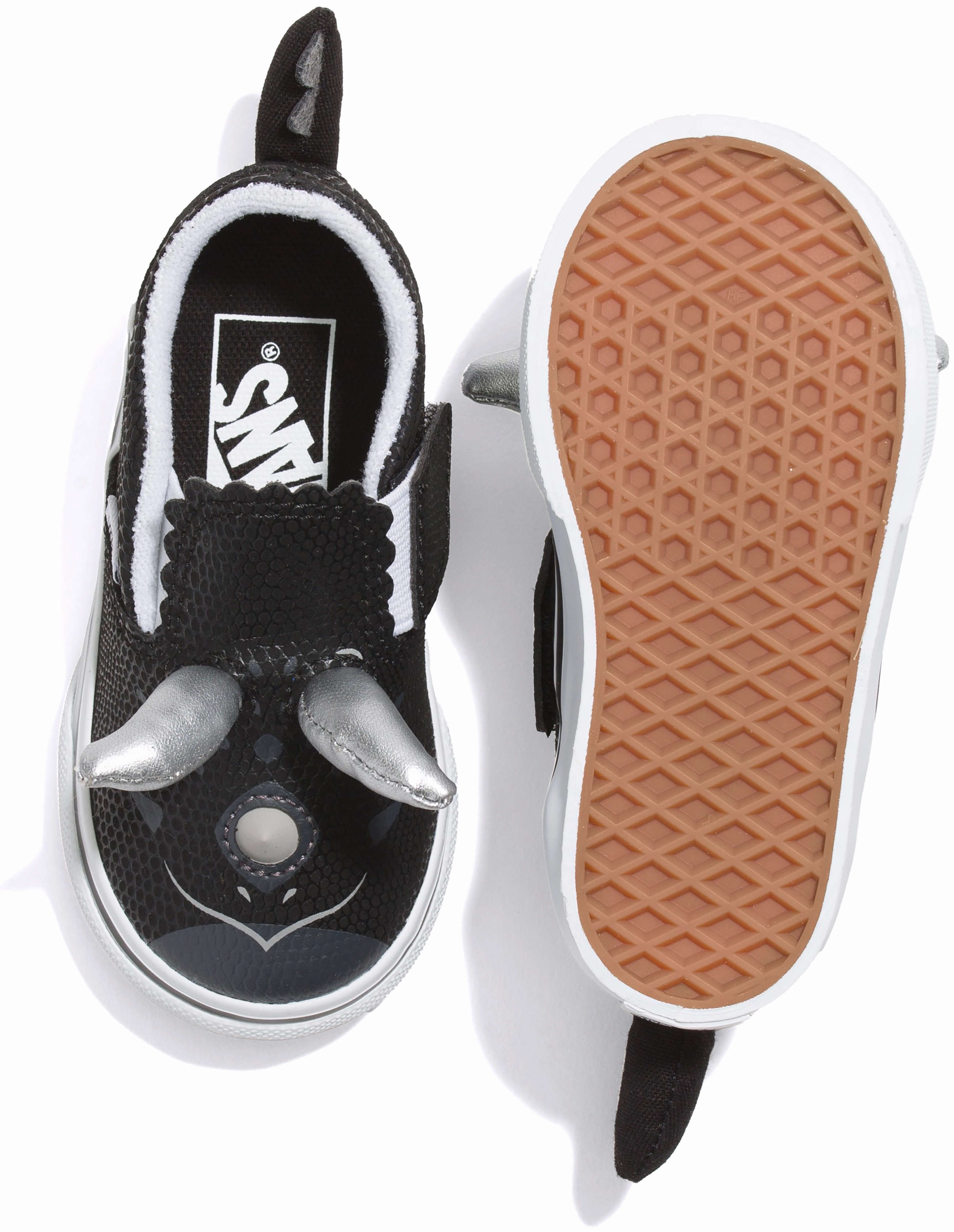 Vans Toddler Slip V Triceratops Black/White
