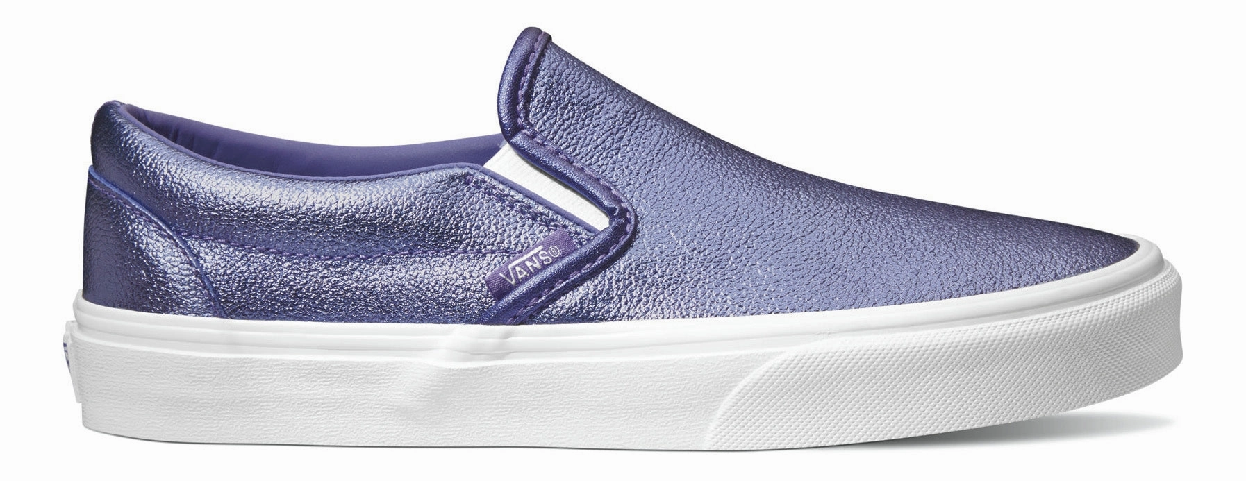 Vans Women's Classic Slip-On (Metallic) Veronica/ True White