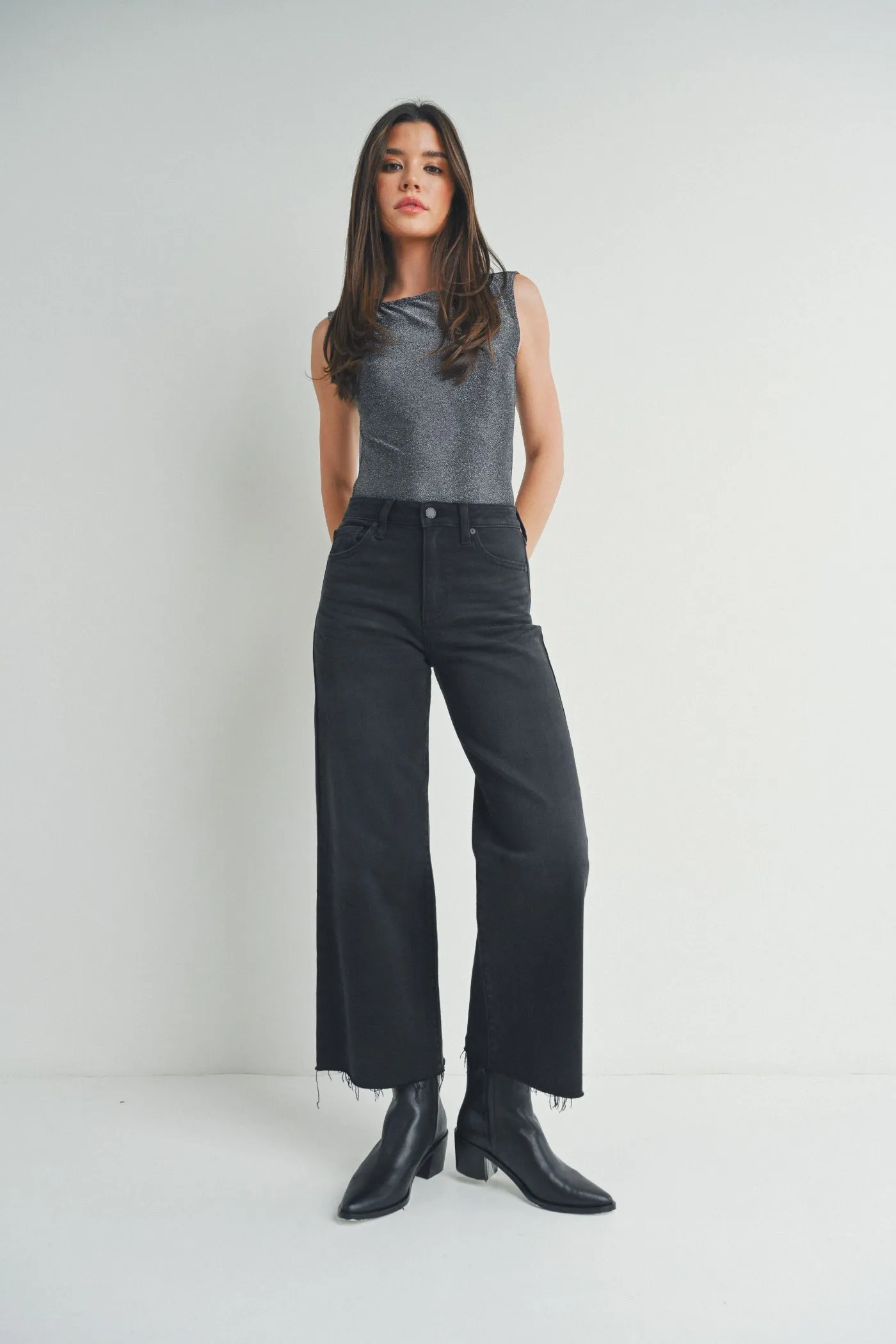 TATUM WIDE LEG JEANS Neutral Look