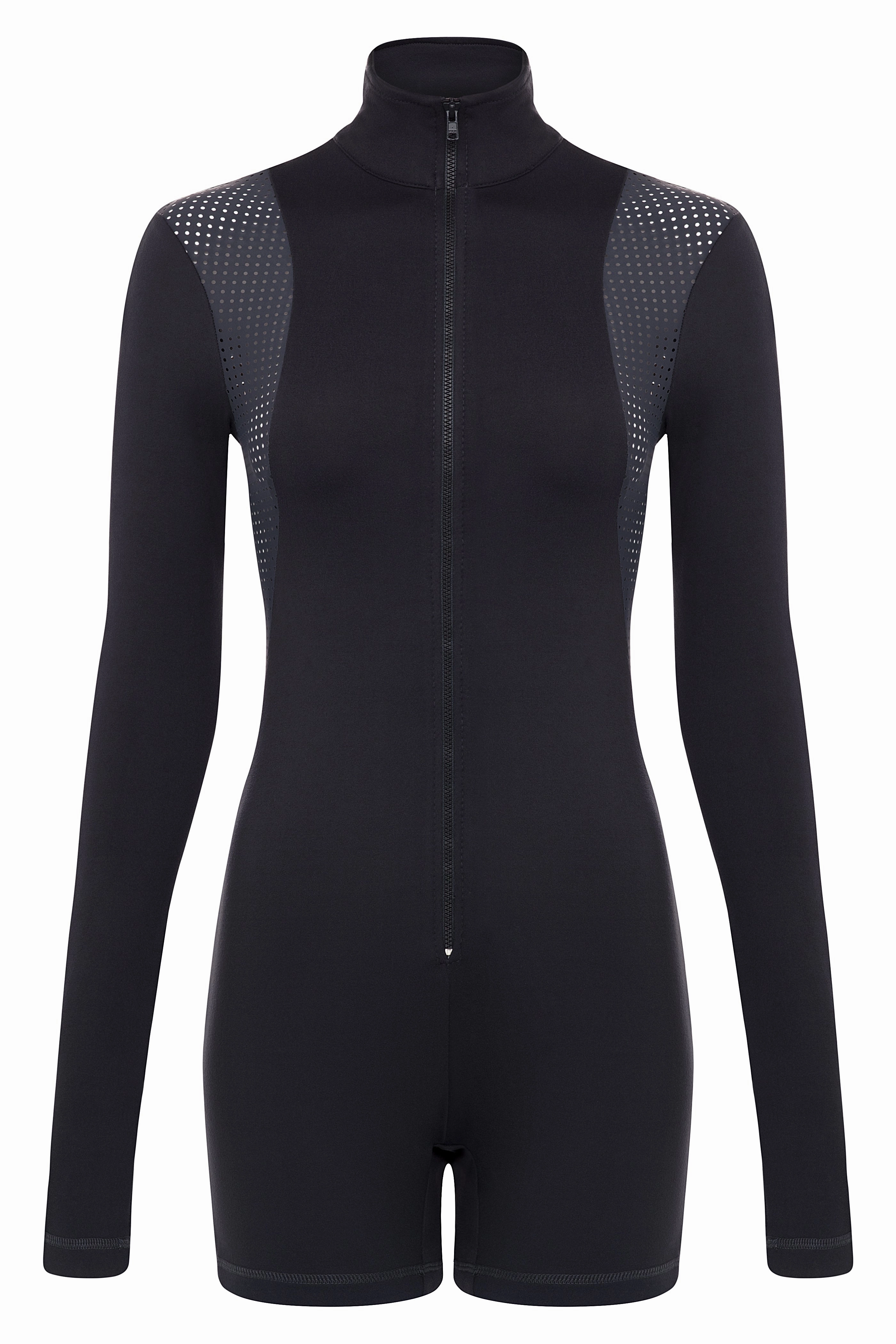 Contour Long Sleeve Romper GUNMETAL Trendy Couple