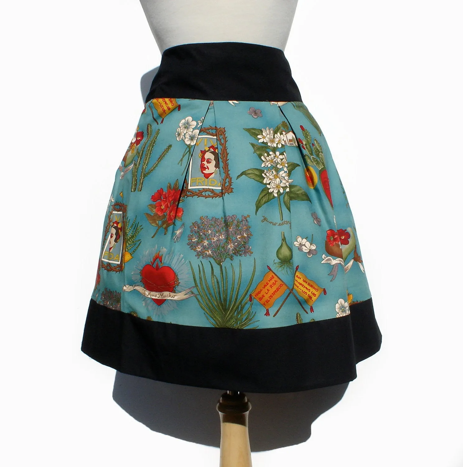 Viva Frida Blue Skirt #S-RS738 Date night