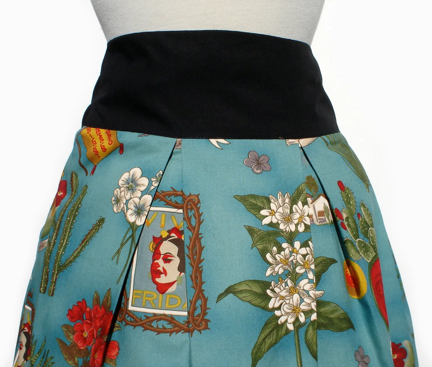 Cozy Outfit Viva Frida Blue Skirt #S-RS738