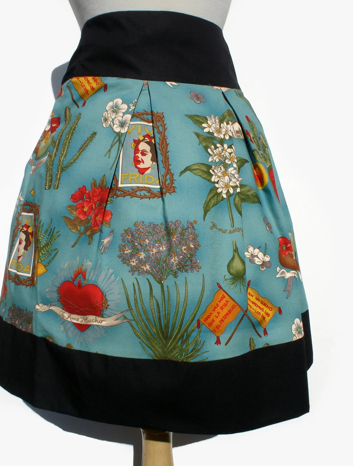 Viva Frida Blue Skirt #S-RS738 Thermal Regulating Simple Styling