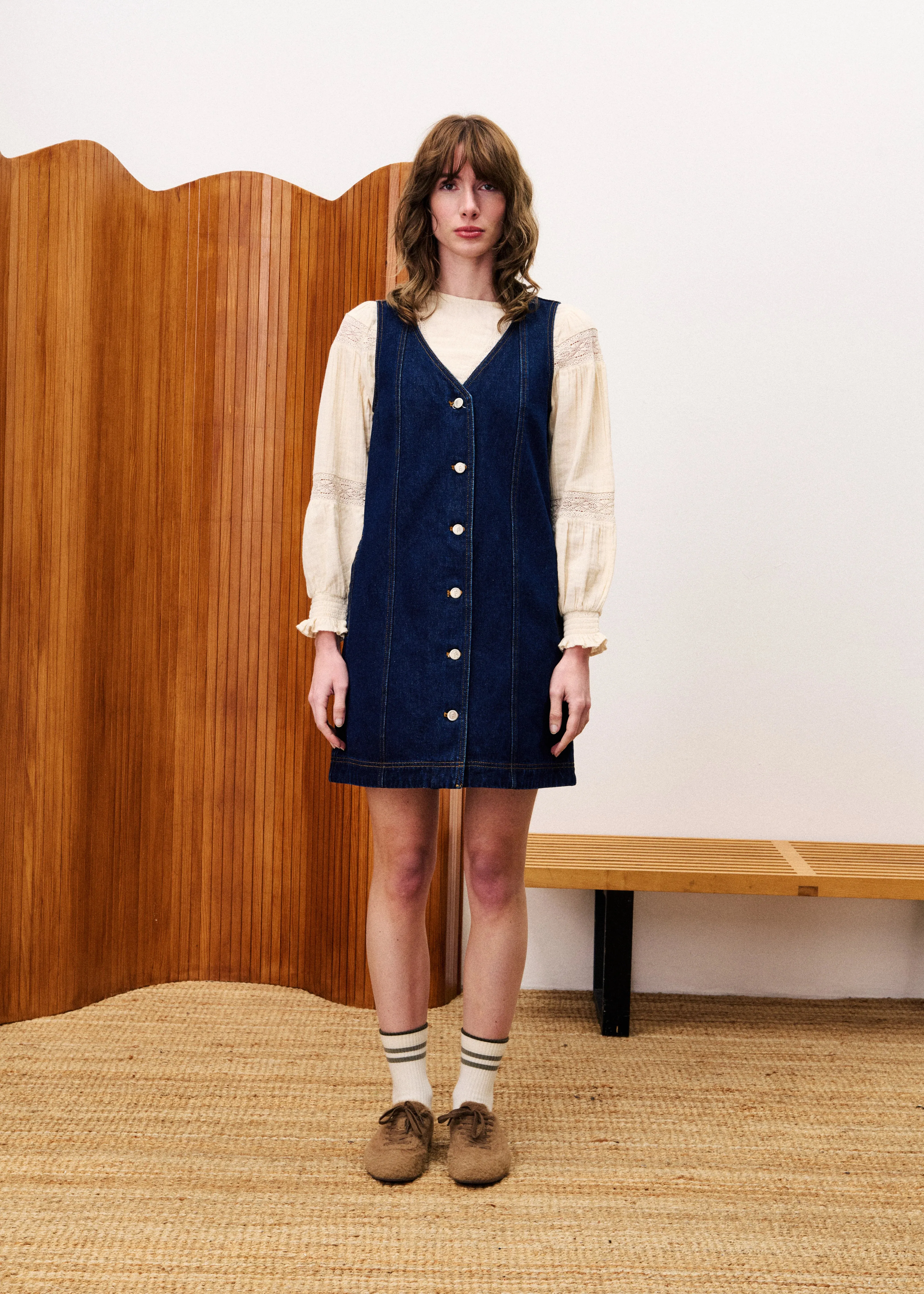 NALA DENIM MINI DRESS Breathable