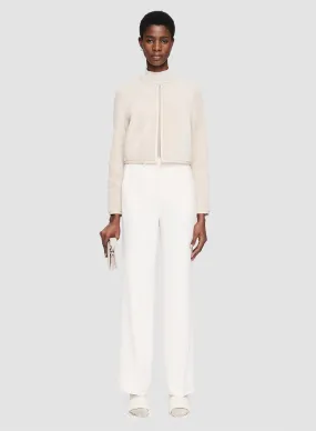 Fleece Lined Interior Maurice Embossed Shearling Jacket