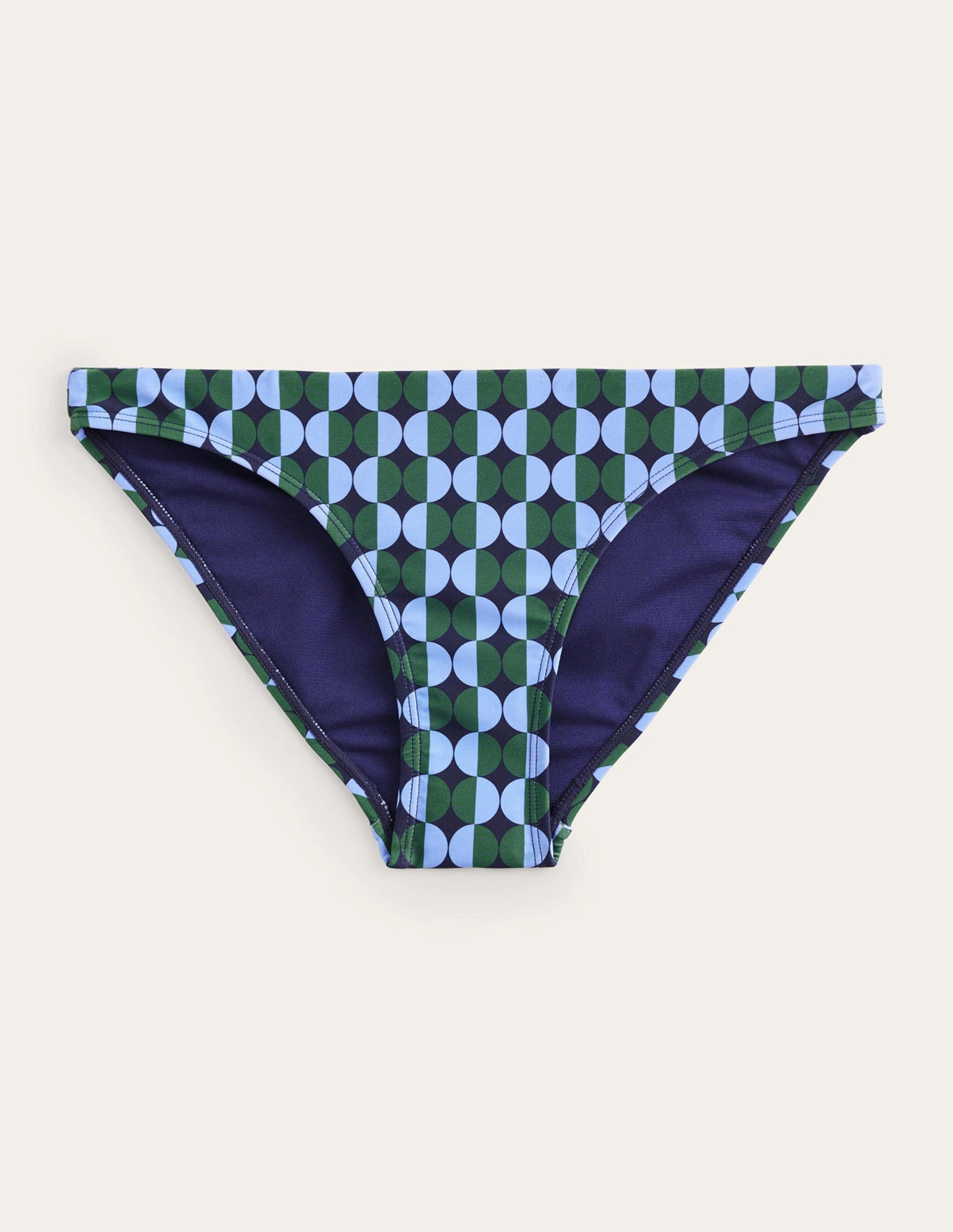 Classic Bikini Bottoms-Cornflower, Multi Geo Low Profile Seams Breathable fabric